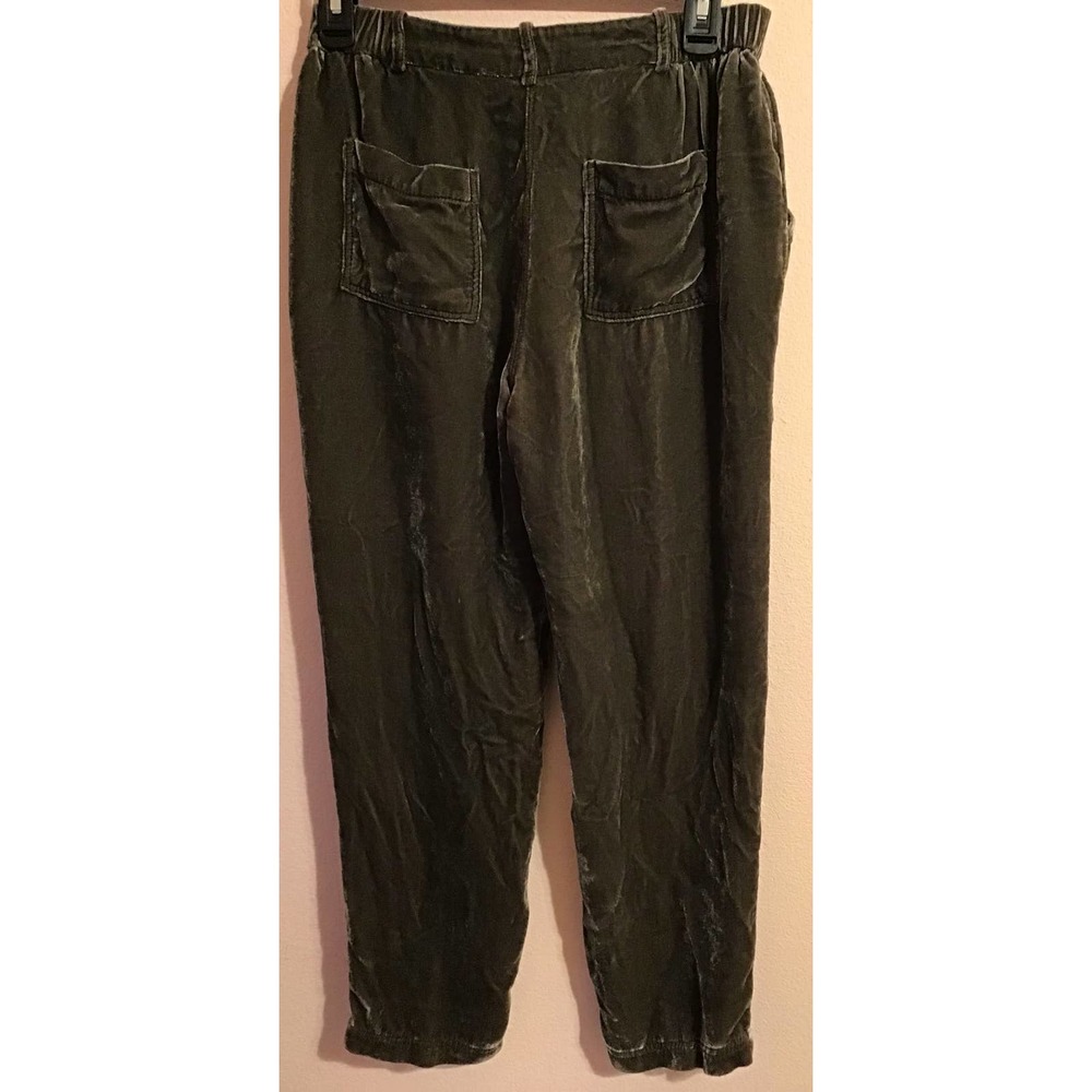 Poetry lined silk blend taupe velvet pants size 4